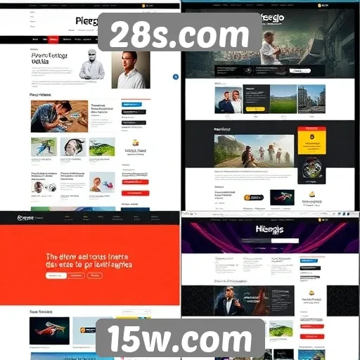 Evolução do design do site 28s.com